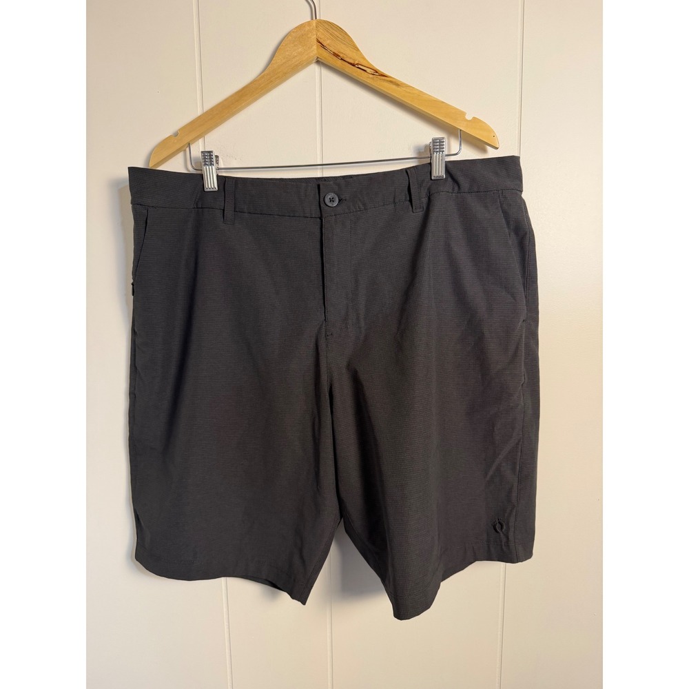Hang Ten Hybrid Shorts 38 Gray Stretch Ripstop Quick Dry‎ Techwear